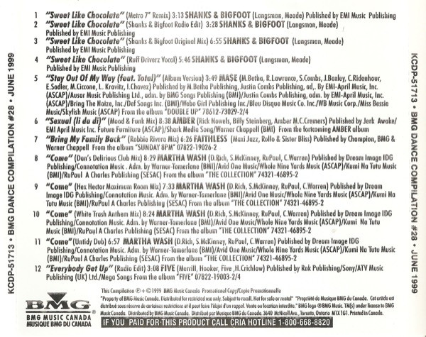 last ned album Various - BMG Dance Compilation 28