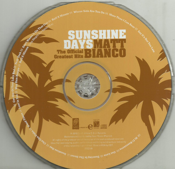 télécharger l'album Matt Bianco - Sunshine Days The Official Greatest Hits