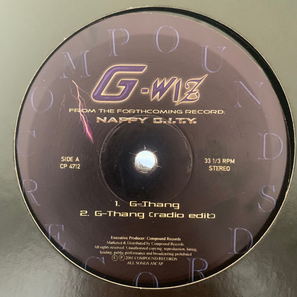 G-Wiz – G Thang (2001, Vinyl) - Discogs