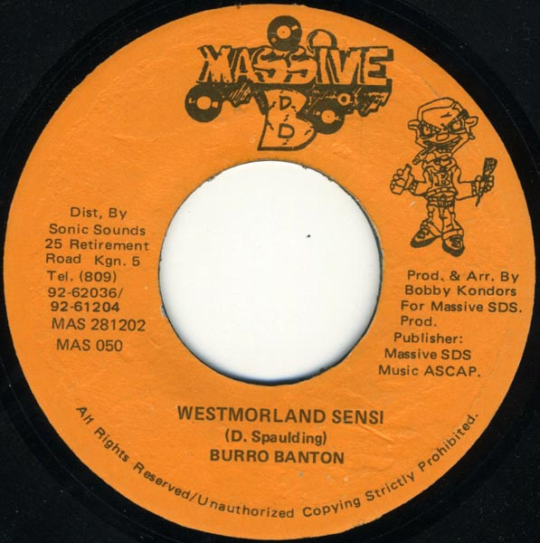 Burro Banton – Westmorland Sensi (1995, Vinyl) - Discogs