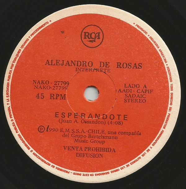 télécharger l'album Alejandro De Rosas - Esperandote