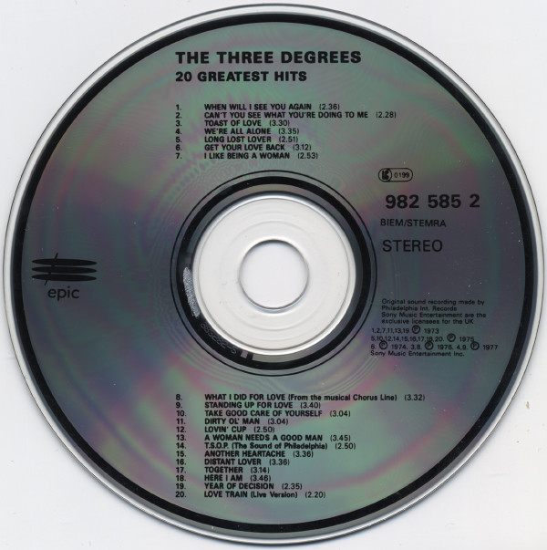 ladda ner album The Three Degrees - 20 Greatest Hits