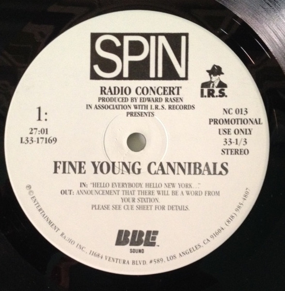 Fine Young Cannibals – Live At The Ritz; Spin Radio Concert (1986