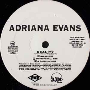 Adriana Evans – Reality (1996, Vinyl) - Discogs