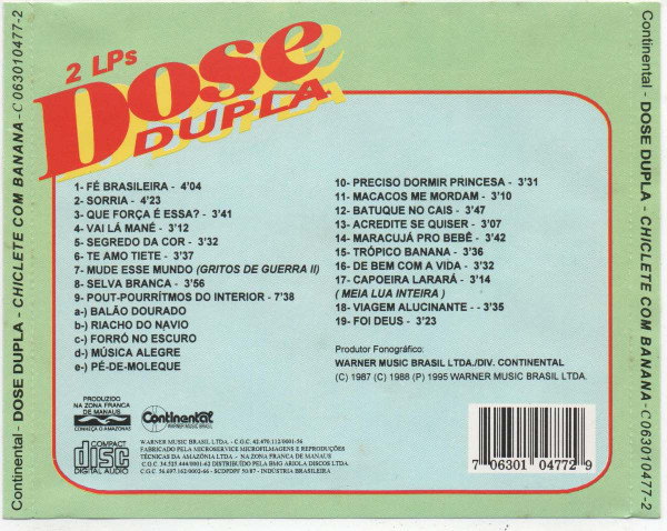 télécharger l'album Chiclete Com Banana - 2 LPS Dose Dupla