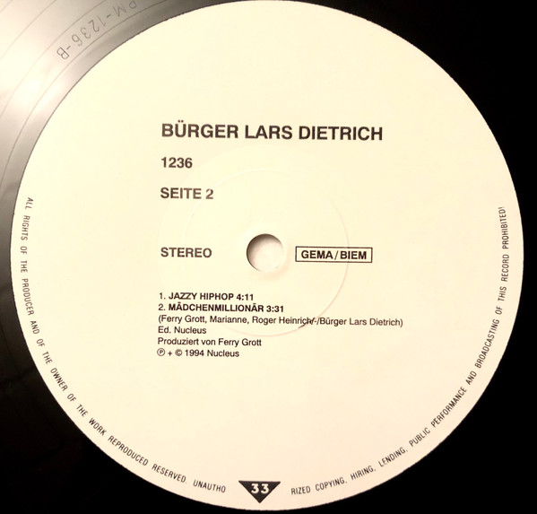 télécharger l'album Bürger Lars Dietrich - Sabbel Di