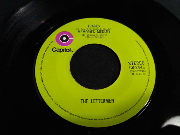 télécharger l'album The Lettermen - Traces Memories Medley Everybody Loves Somebody