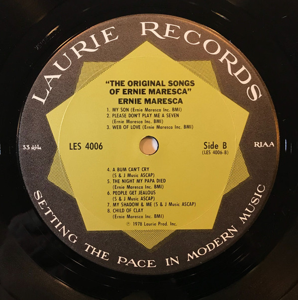 Album herunterladen Ernie Maresca - The Original Songs Of Ernie Maresca