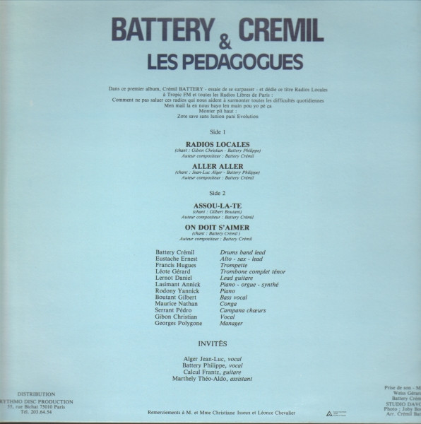 descargar álbum Battery Cremil & Les Pedagogues - Radios Locales