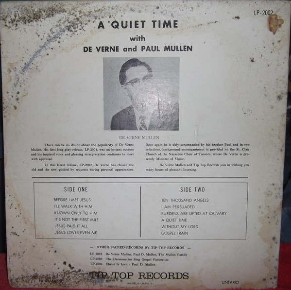 last ned album De Verne And Paul Mullen - A Quiet Time