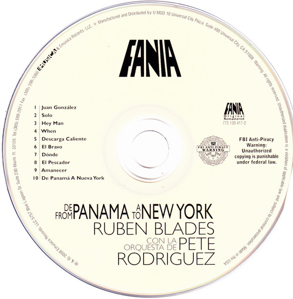 Album herunterladen Ruben Blades Con La Orquesta De Pete Rodriguez - De Panama A New York