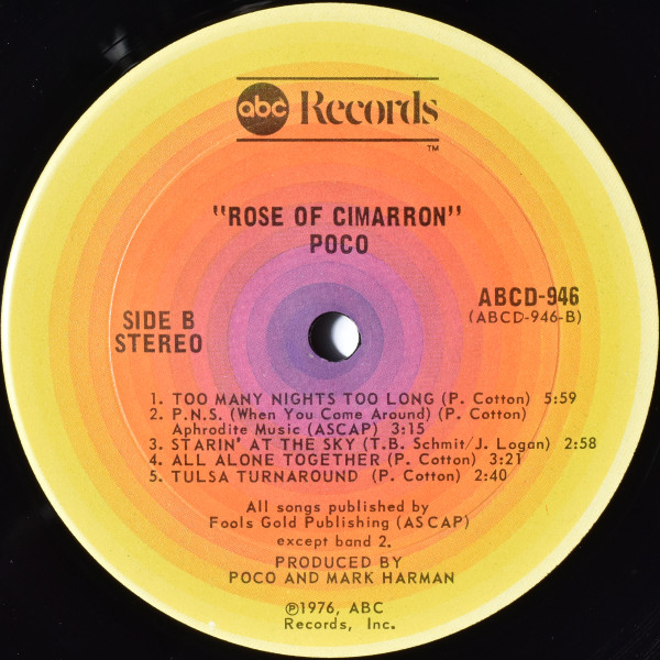 Poco - Rose Of Cimarron | ABC Records (ABCD-946) - 4