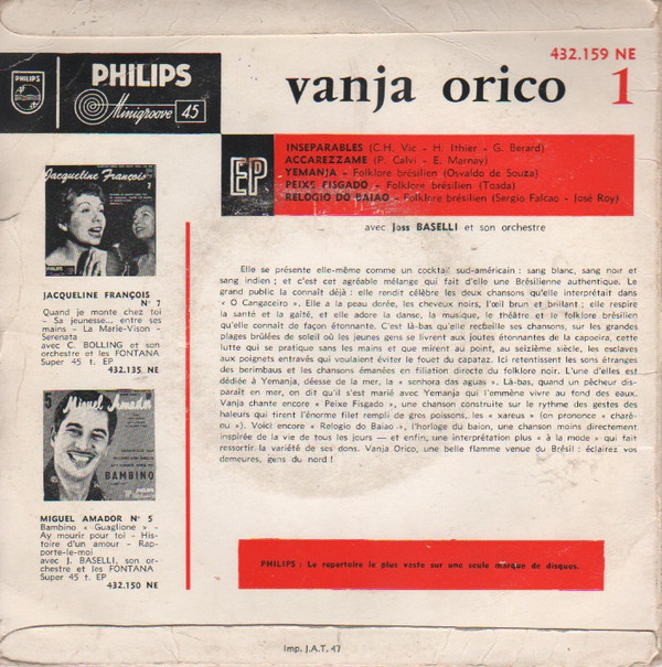 télécharger l'album Vanja Orico - Inséparables