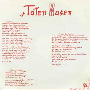 Die Toten Hosen - Armee Der Verlierer / Bommerlunder / Opel Gang album cover