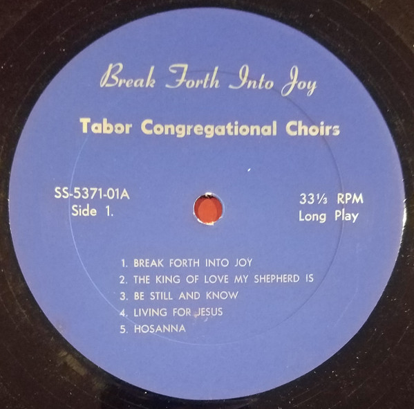 ladda ner album Tabor Congregational Choirs - Break Forth Into Joy