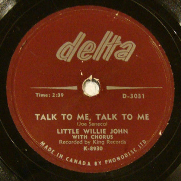 Little Willie John – Talk To Me, Talk To Me / Spasms (1958, Vinyl