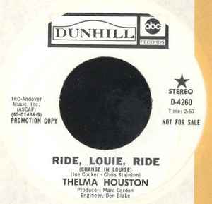Thelma Houston - Ride, Louie, Ride album cover