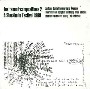 Text-Sound Compositions 6: A Stockholm Festival 1970 (1970, Vinyl 