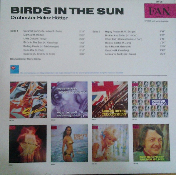 last ned album Orchester Heinz Hötter - Birds In The Sun