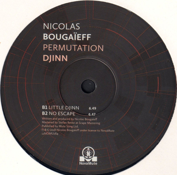 Nicolas Bougaïeff - Permutation Djinn | NovaMute (12NOMU184) - 3