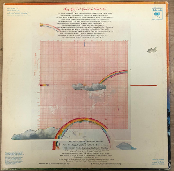 Terry Riley - A Rainbow In Curved Air | Releases | Discogs