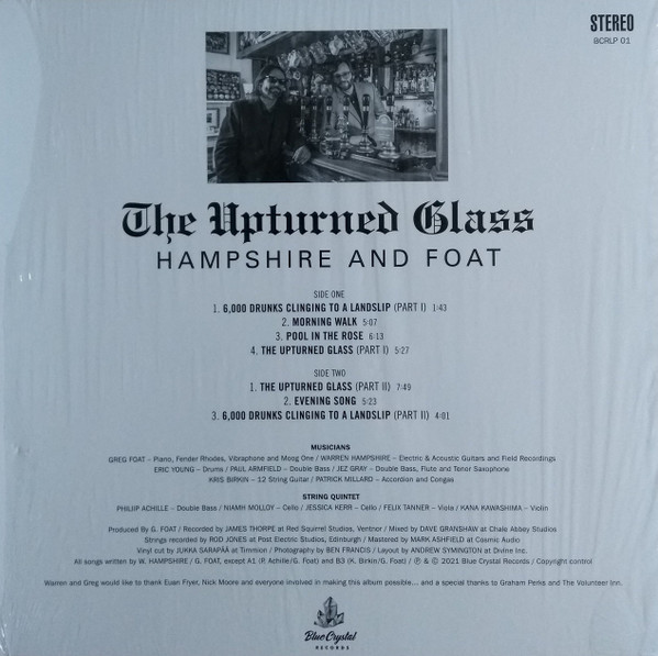 Hampshire and Foat - The Upturned Glass | Blue Crystal Records (BCRLP01) - 2