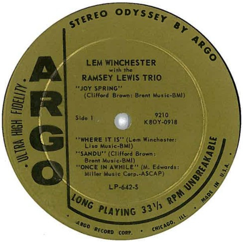 Lem Winchester And The Ramsey Lewis Trio - Perform A Tribute To