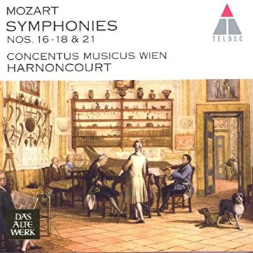 Album herunterladen Mozart, Concentus Musicus Wien, Harnoncourt - Symphonies Nos 16 18 21
