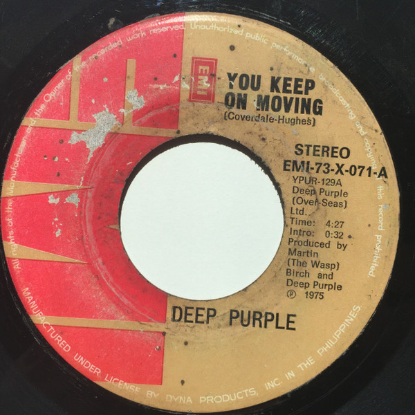 Deep Purple – You Keep On Moving (1975, Vinyl) - Discogs