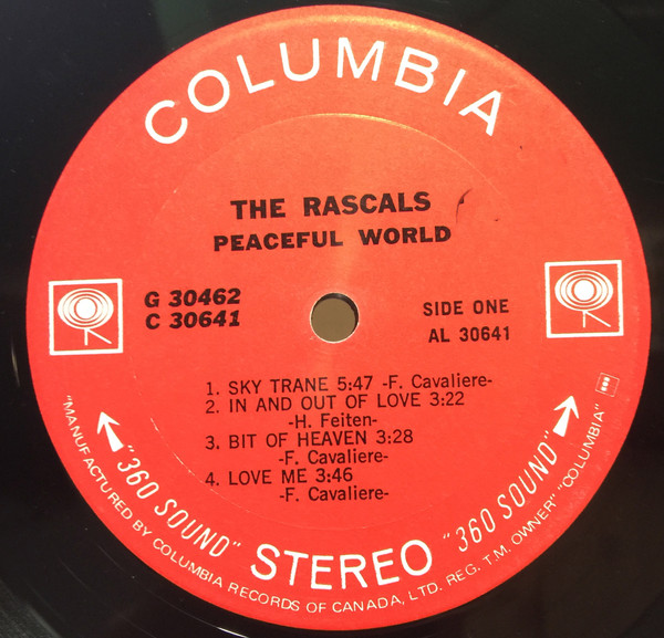 The Rascals - Peaceful World | Columbia (G 30462) - 5