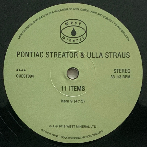 Album herunterladen Pontiac Streator & Ulla Straus - 11 Items