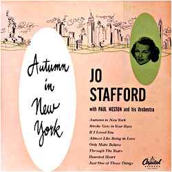 Jo Stafford – Autumn In New York (1950, Vinyl) - Discogs