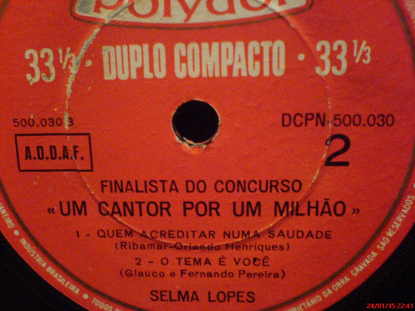 ladda ner album Selma Lopes - Um Adeus Em Teu Olhar O Tema É Você Quem Acreditar Numa Saudade Noite Sem Você