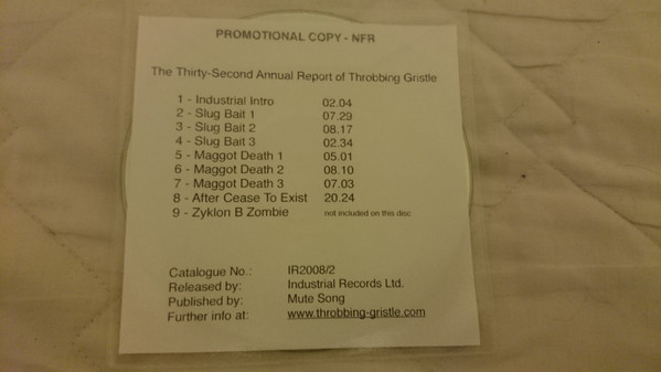 Throbbing Gristle - Thirty-Second Annual Report | Releases | Discogs