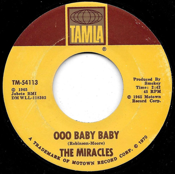 The Miracles - Ooo Baby Baby | Releases | Discogs