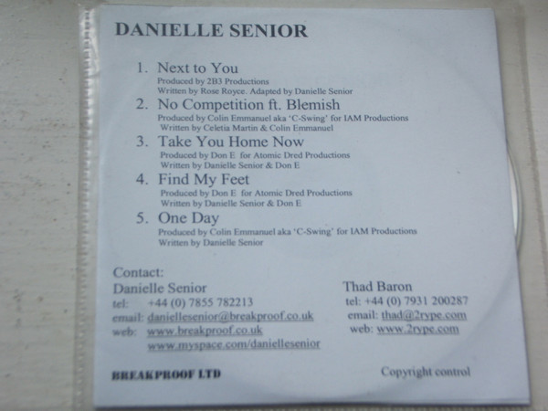 baixar álbum Danielle Senior - Next To You