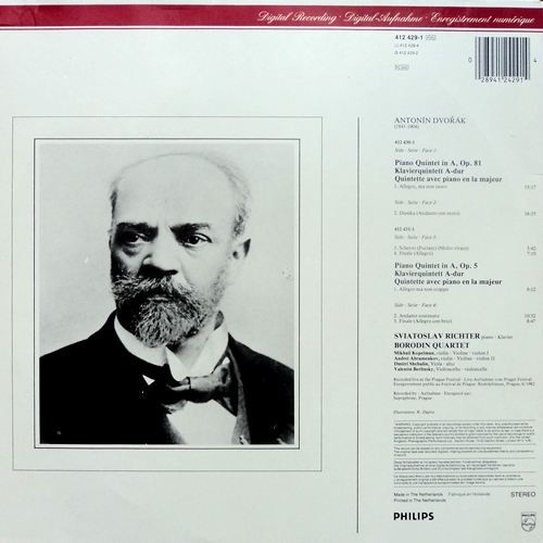 baixar álbum Dvořák Borodin Quartet, Sviatoslav Richter - Piano Quintets In A Op5 Op81