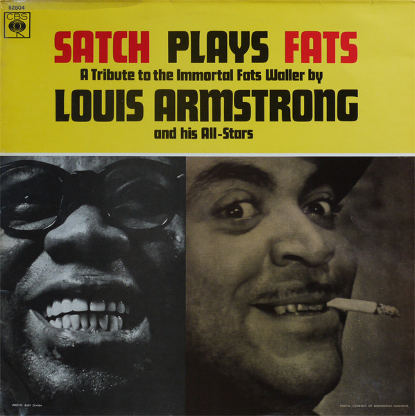 VINYL LP RECORD Louis Armstrong Satch Plays Fats CBS 1983