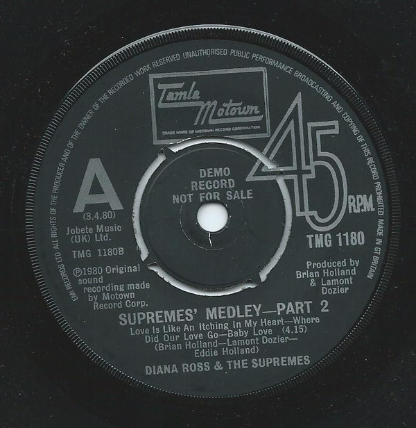 last ned album Diana Ross & The Supremes - Supremes Medley