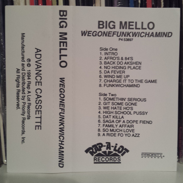 Big Mello – Wegonefunkwichamind (1994, Cassette) - Discogs