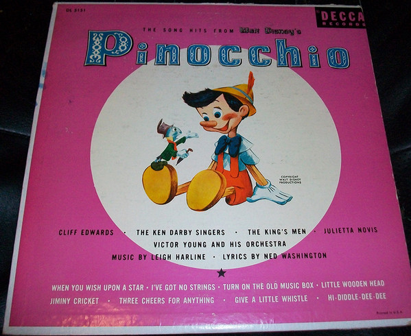 Decca Presents The Song Hits Of Walt Disney's Pinocchio (1940