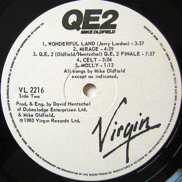 Mike Oldfield - QE2 | Virgin (VL-2216) - 4