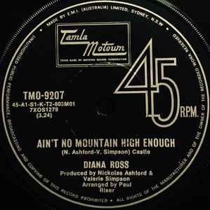 Diana Ross - Ain't No Mountain High Enough / Can't It Wait Until Tomorrow album cover