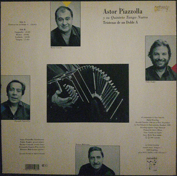 Astor Piazzolla Y Su Quinteto Tango Nuevo - Tristezas De Un Doble