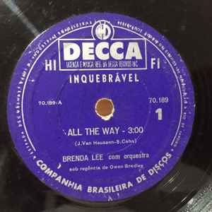 Brenda Lee - All The Way/Tragedy album cover