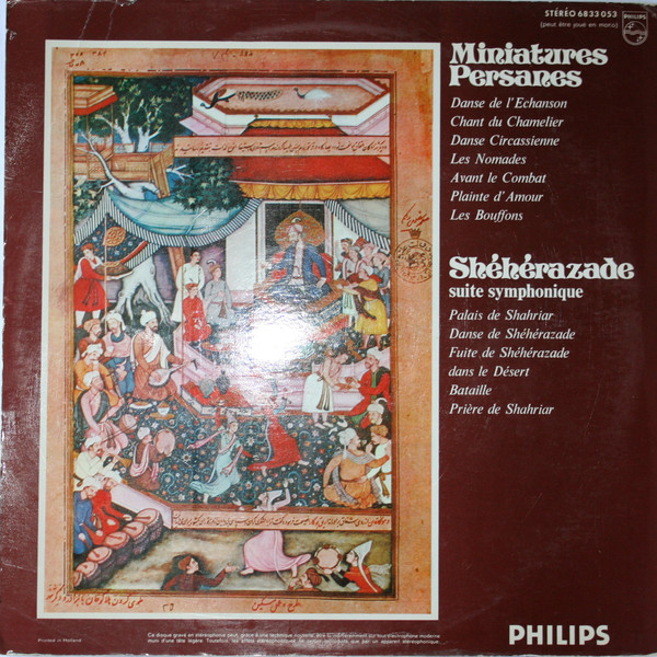 baixar álbum Aminollah André Hossein, Orchestre National De L'Opéra De Paris, JeanClaude Hartemann - Miniatures Persanes Shéhérazade