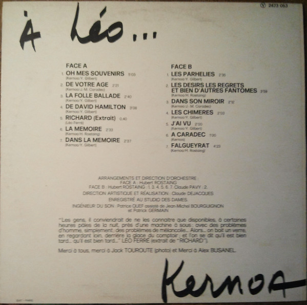 descargar álbum Kernoa - Oh Mes Souvenirs