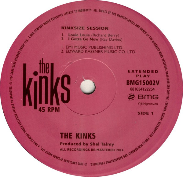 télécharger l'album The Kinks - Kinksize Session