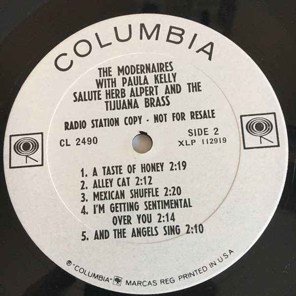 last ned album The Modernaires With Paula Kelly - The Modernaires With Paula Kelly Salute Herb Alpert And The Tijuana Brass
