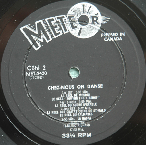 Ti-Blanc Richard - Chez Nous, On Danse | Meteor (MET-2420) - 4